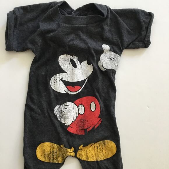 Upcycled Mickey Mouse romper - Picture 3 of 6